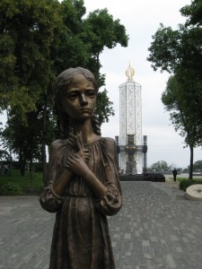 Statue commemorating the Holodomor